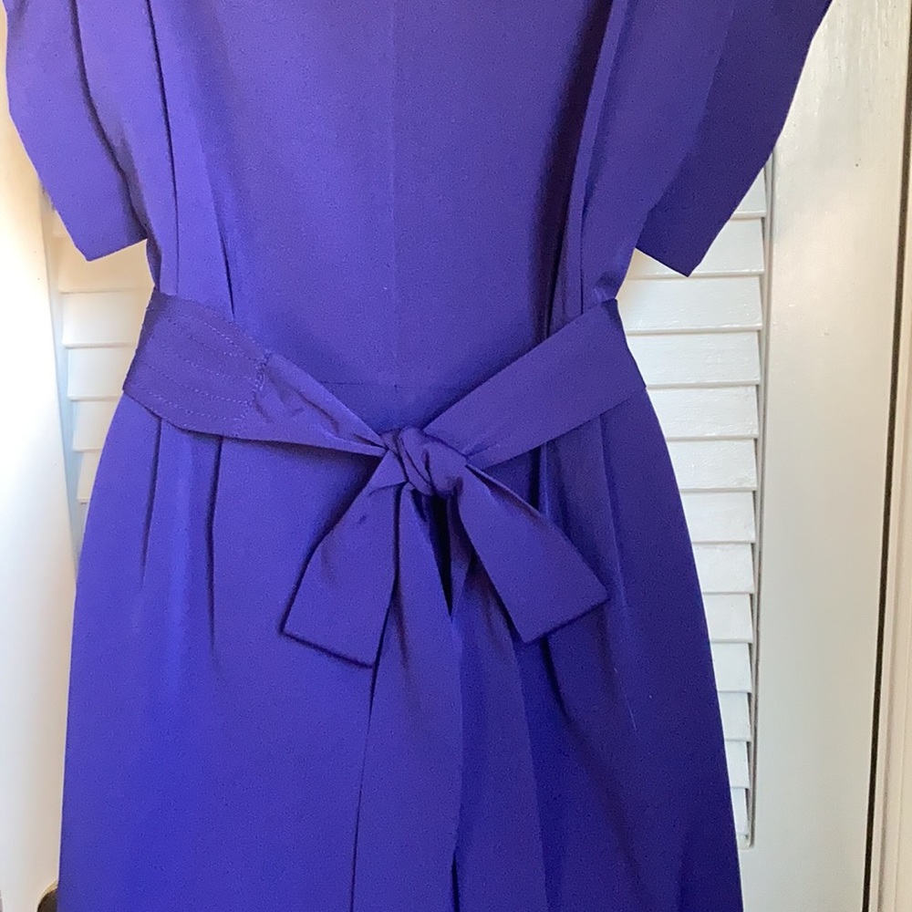 Eliza J. purple belted dress with drape sleeves - Picture 3 of 6